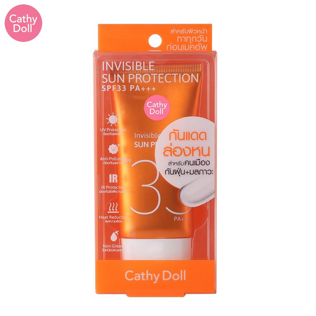 Cathy Doll Invisible Sun Protection SPF33 PA+++, длительная защита от UVA и UVB, без белого оттенка и нежирный, 60 мл - Thai Skin Care 60 ml