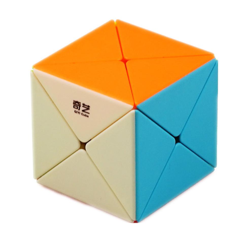 Пазлы и головоломки Qiyi X Cube 2x2x2 X-образный магический куб Qiyi X Speed ​​Cube 2x2 странной формы головоломка-куб игрушки