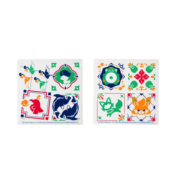 Подставка под стакан Pokemon Center Acrylic Coaster Set из 2 плиток Paldea, 9669051084, популярный покемон в Корее