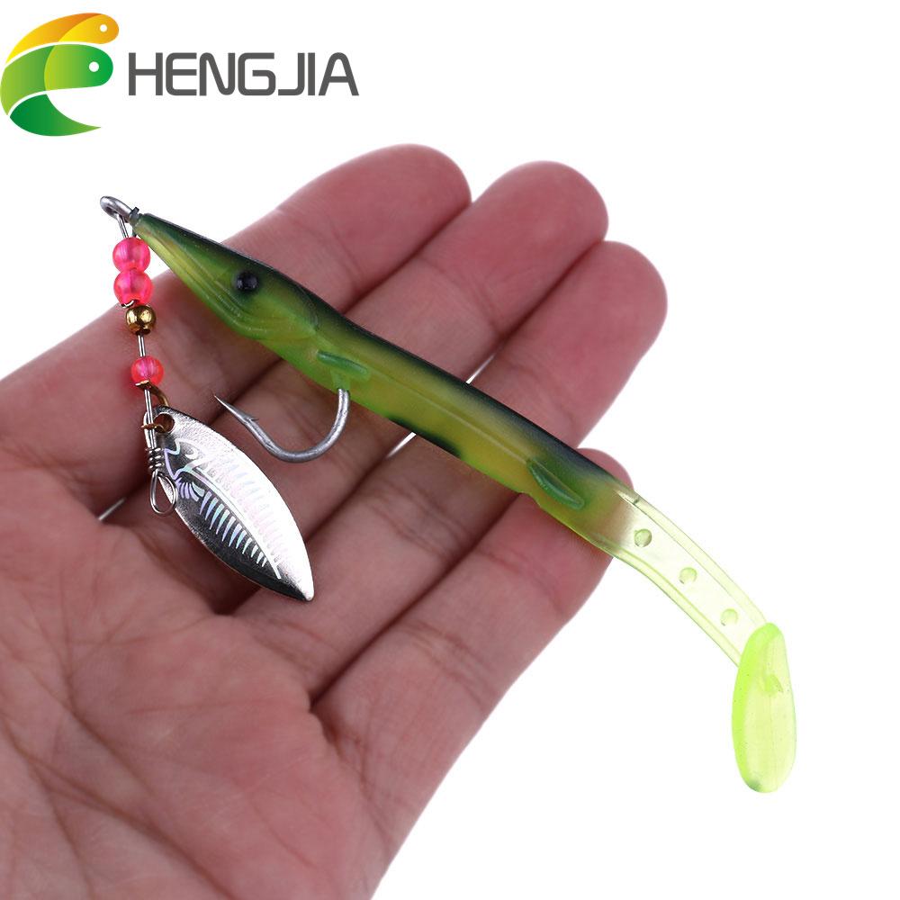 1 шт. HENGJIA 0,2 унции рыболовная ложка с наживкой для щуки, окуня, форели, рыболовные снасти, крючок