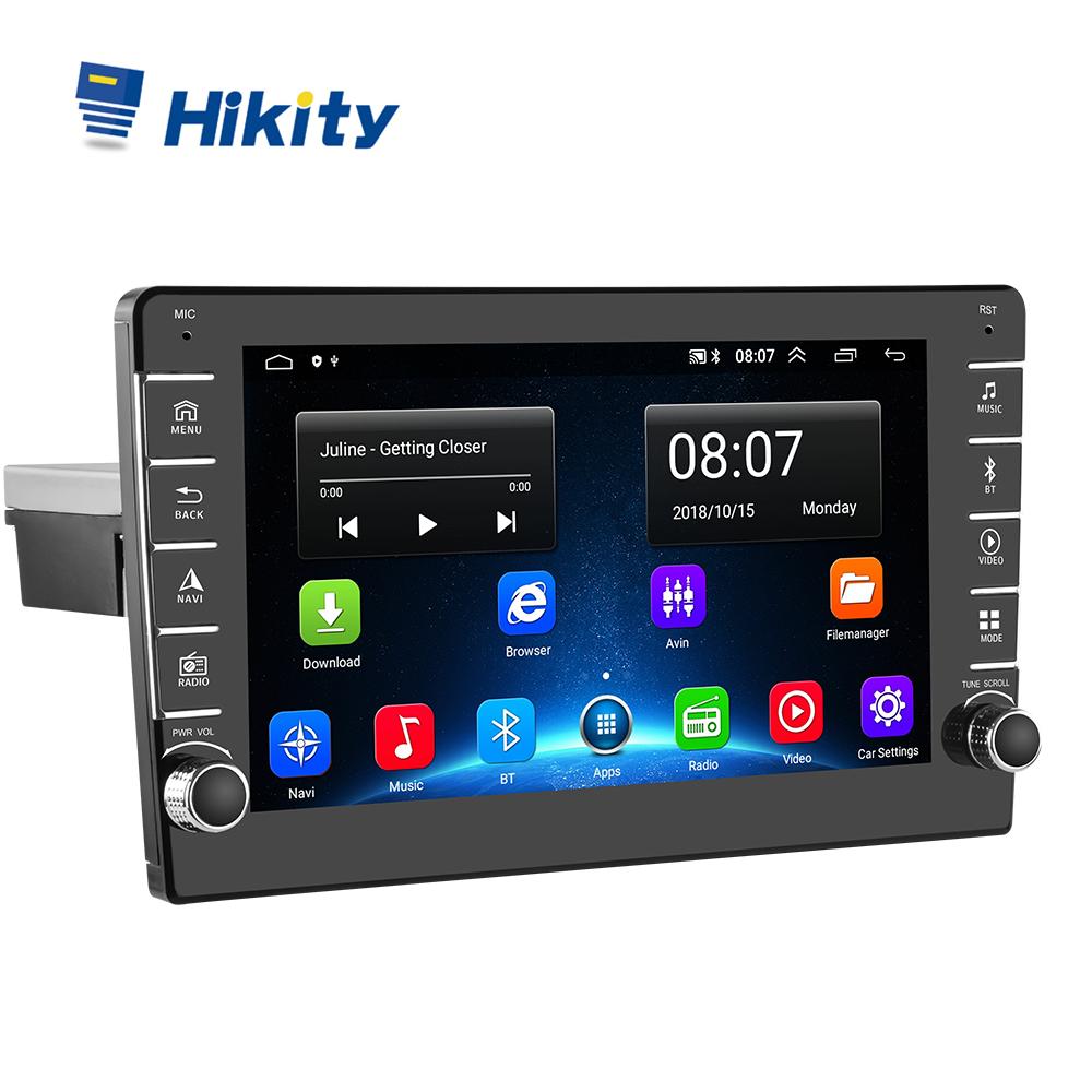 Hikity Autoradio Double Din/Single Din Android 9.0 Player 8-дюймовый автомобильный радиоприемник Android Coche WIFI GPS-навигатор Автомобильный видеорегистратор USB FM Bluetooth-плеер