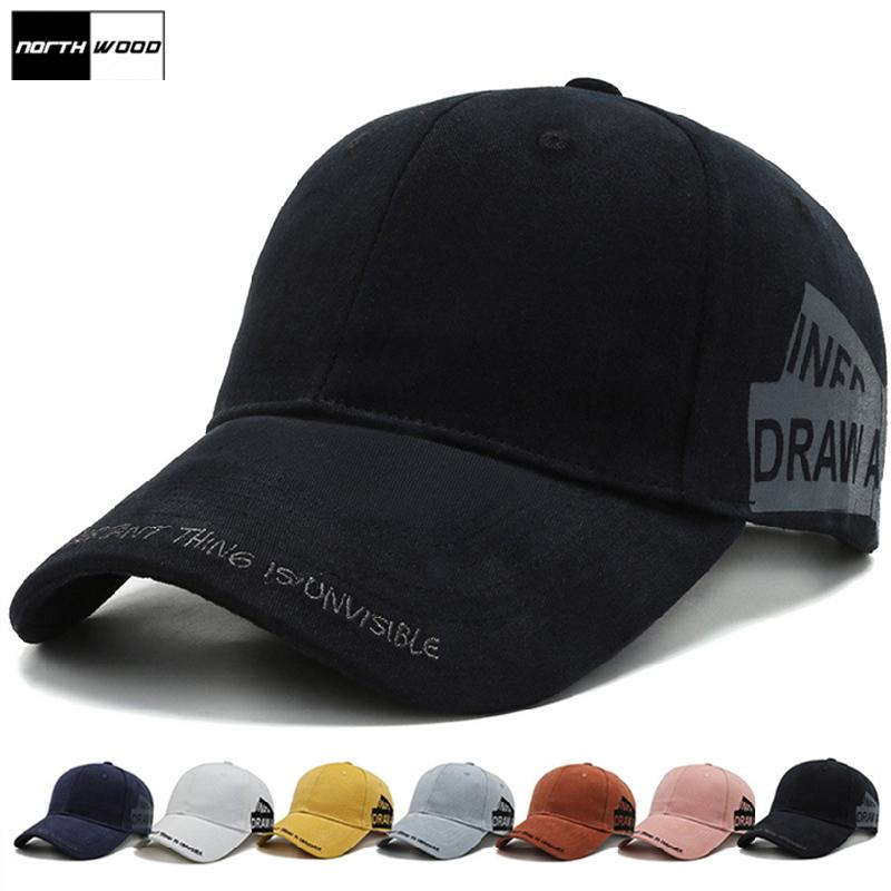 NORTHWOOD Бейсбольная кепка в стиле хип-хоп для мужчин и женщин Snapback Hat Хлопковая кепка дальнобойщика Регулируемые солнцезащитные козырьки Adjustable 56-60 cm белый