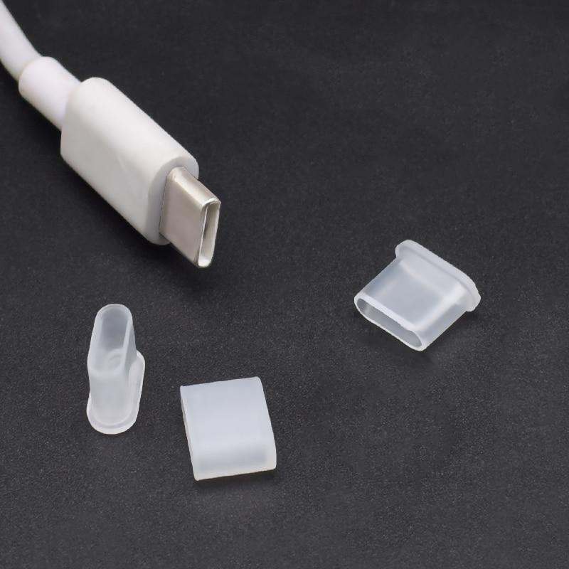 Пылезащитные заглушки 10 шт./лот, чехол для кабеля USB Type-c, пылезащитная заглушка для крышки, аксессуары для мобильных телефонов