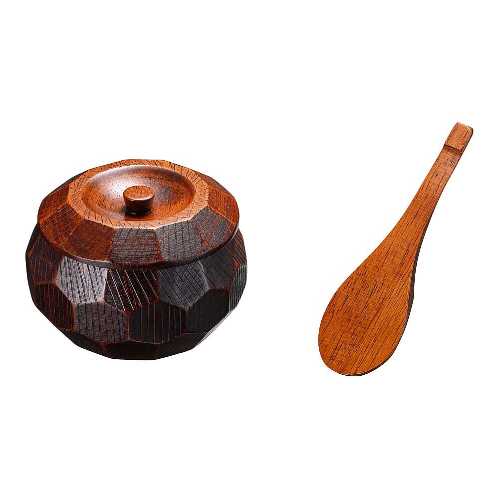 Тарелки и блюдца  Joom Набор деревянных чаш для риса Yamako Suri Lacquer (с крышкой) Средний 25892 коричневый