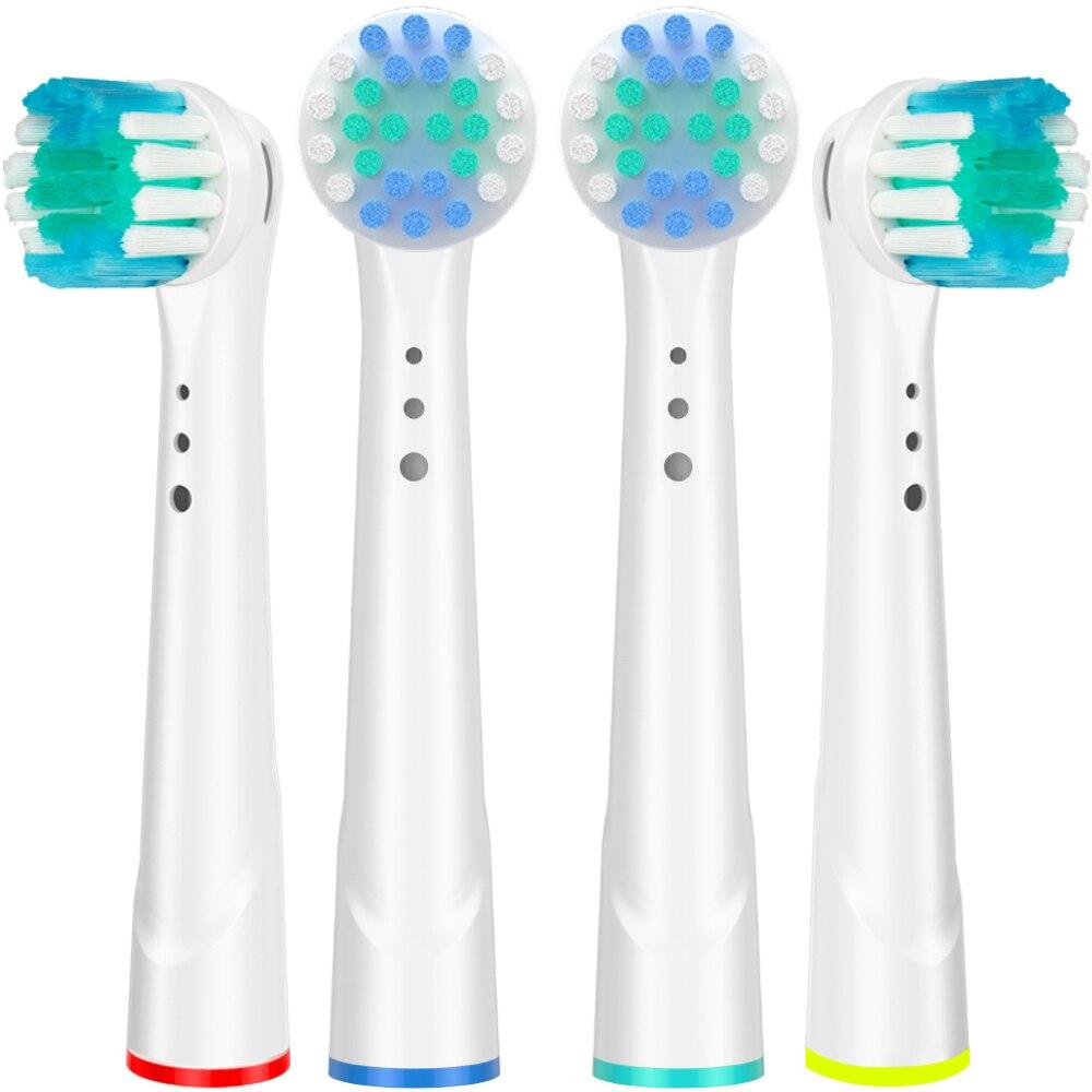 Головки для зубных щеток Насадки для электрических зубных щёток Oral B (Standard Clean) 4Pcs Brush Heads