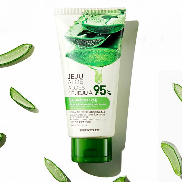 Успокаивающий гель The Face Shop Fresh Jeju Aloe 300 мл (3 варианта) 1PCS