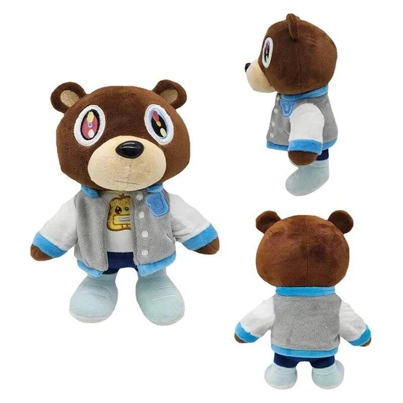 30 см Kawaii Kanye Dropout Bear Teddy Bear Плюшевые игрушки Kanye West Выпускной Мягкий домашний декор комнаты подарок на день рождения болюс