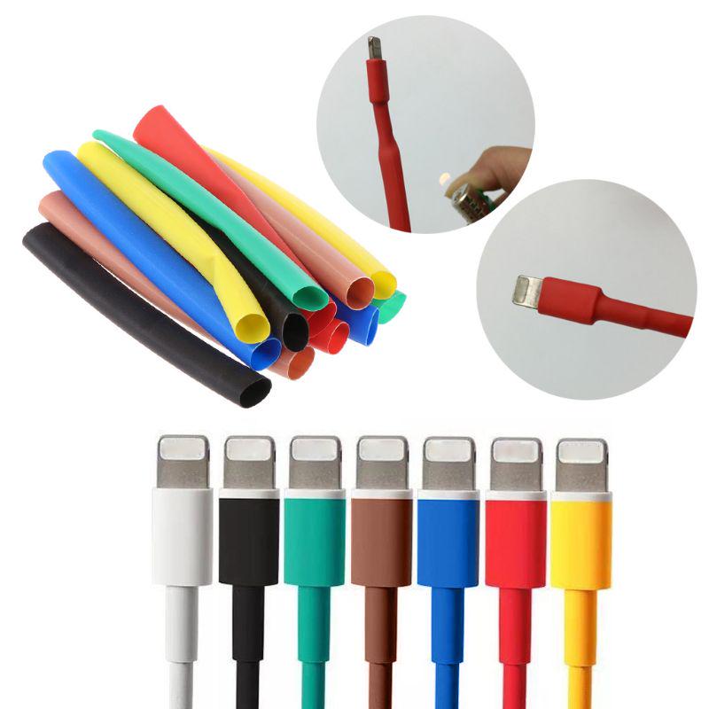 12 шт./пакет, универсальная термоусадочная трубка, чехол, USB-кабель для зарядного устройства, защитный органайзер для проводов 1