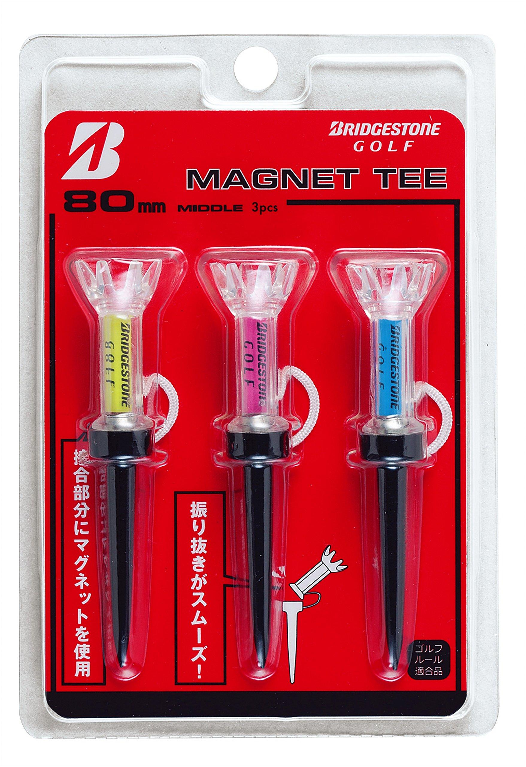 Стойки для мячей BRIDGESTONE Golf Tee Магнитная футболка Средняя футболка 80 мм GAGMTM разноцветный