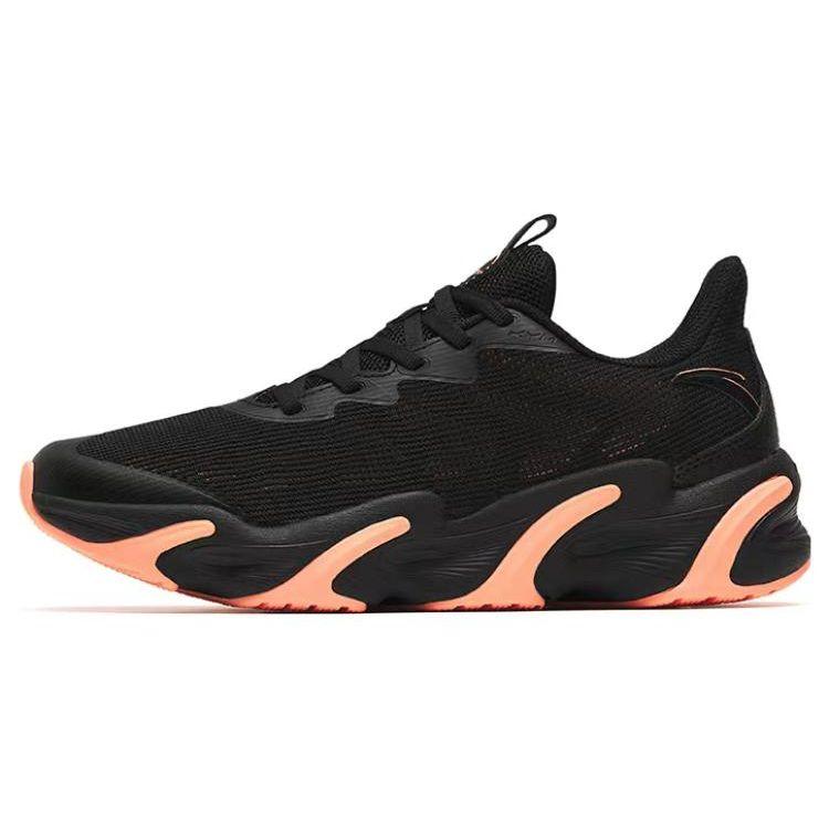 Anta Not Stop Mesh износостойкие дышащие низкие кроссовки для бега женские кроссовки черные оранжевые 122245523-1 36