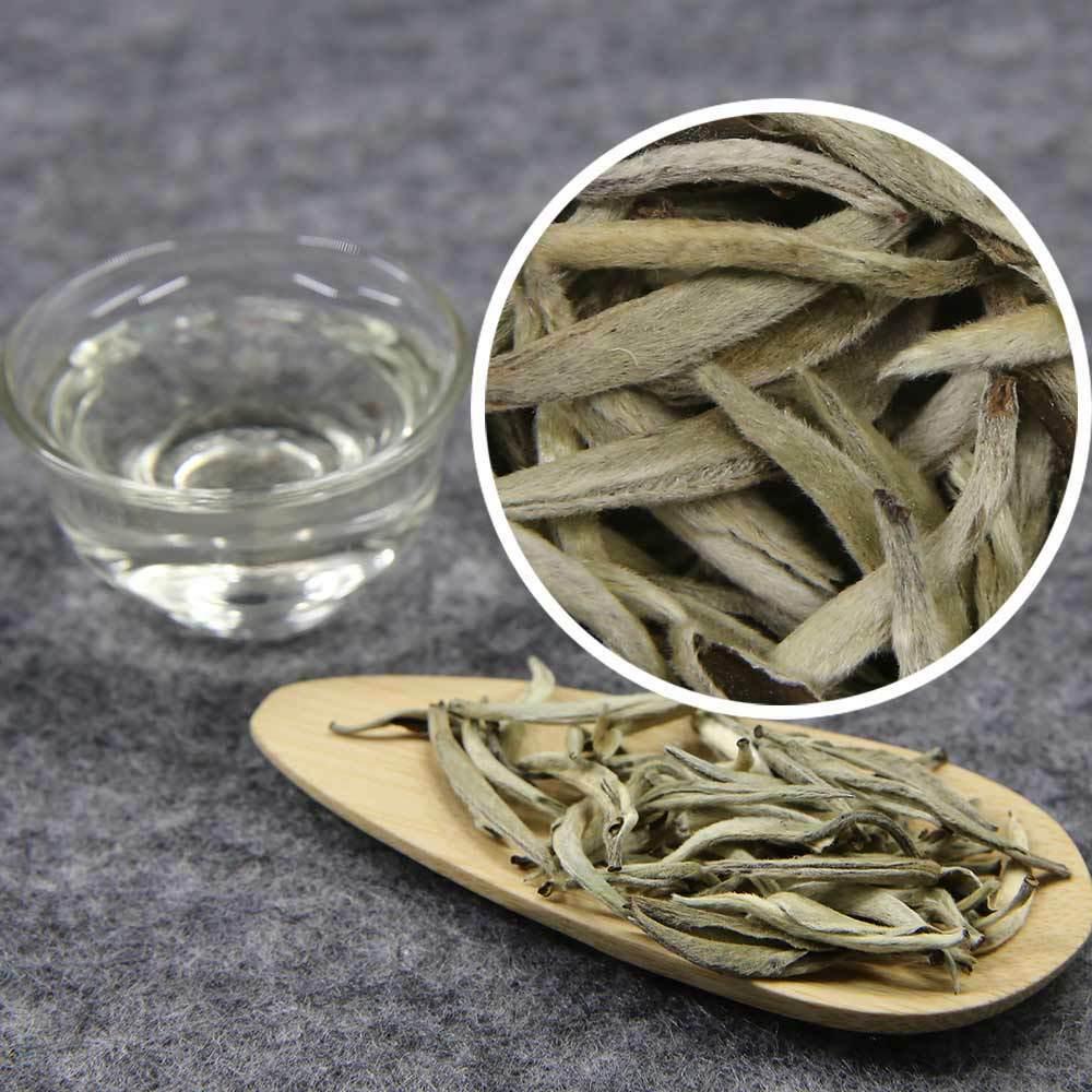 Белый чай Baihao Silver Needle White Tea Bai Hao Yin Zhen Loose Leaf Tea 100g