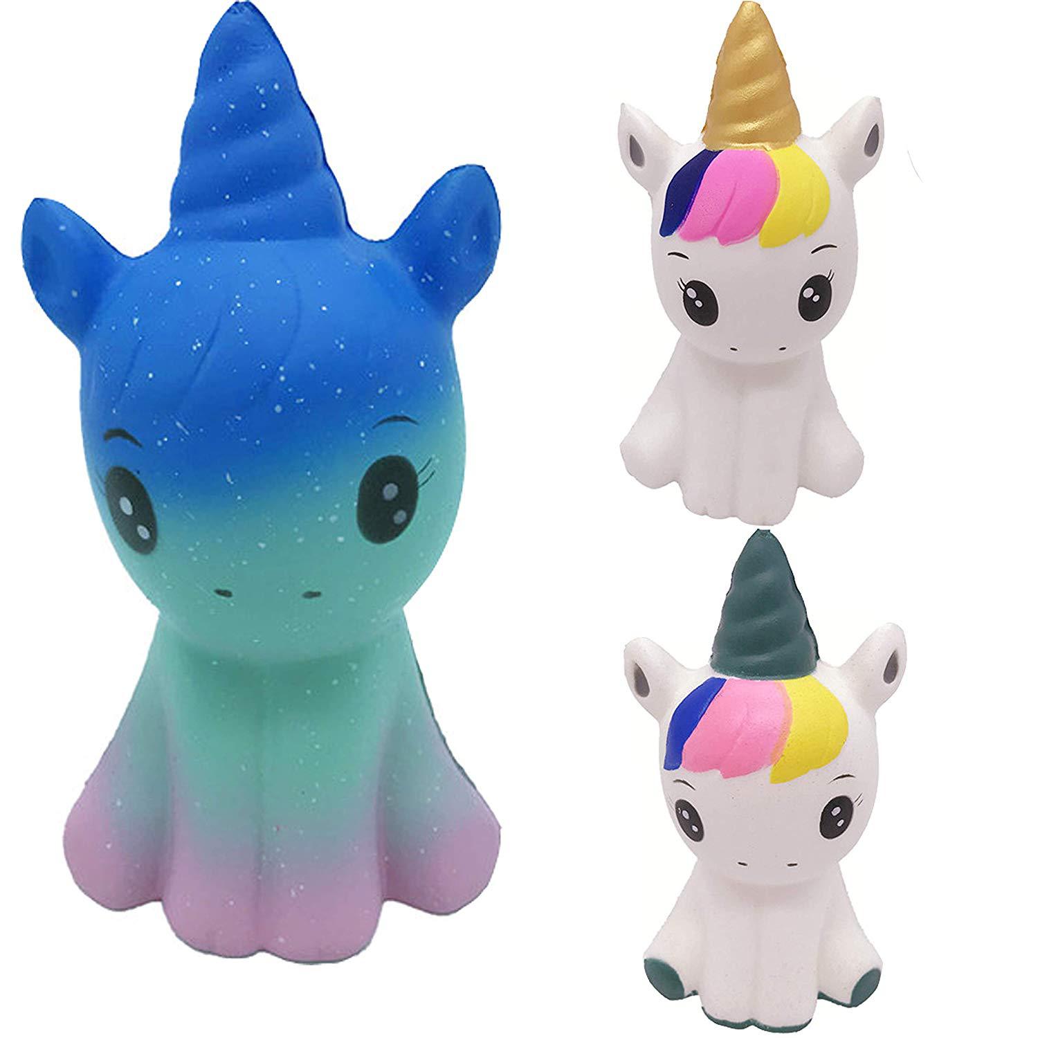 Jumbo Kawaii Galaxy Unicorn, медленно растущие игрушки для снятия стресса, игрушки для детей, 12 см, мягкие, милые, имитация животных, куклы, игрушки, подарок