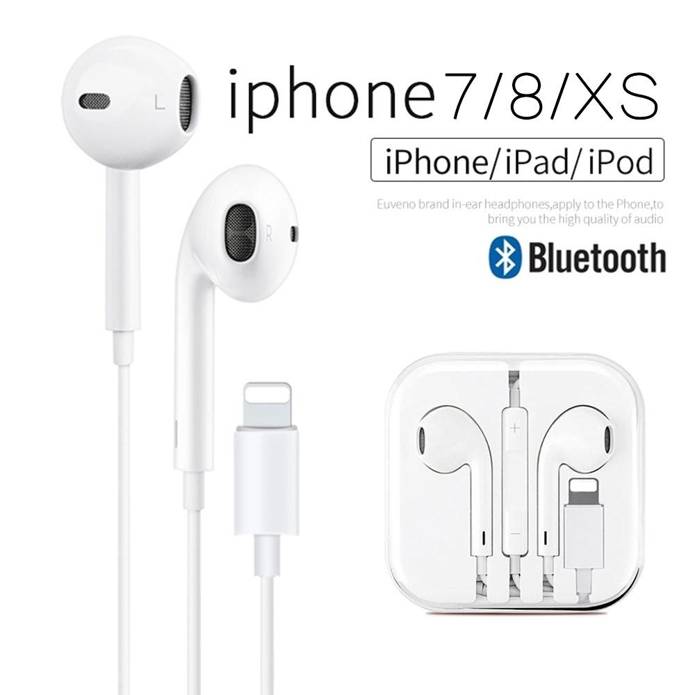 Наушники с подсветкой, проводные наушники Bluetooth с микрофоном, гарнитура с регулятором громкости Super Bass для Iphone 12 11 Pro Max Xs Xr X 7 8 6 6s 5s ML719 белый