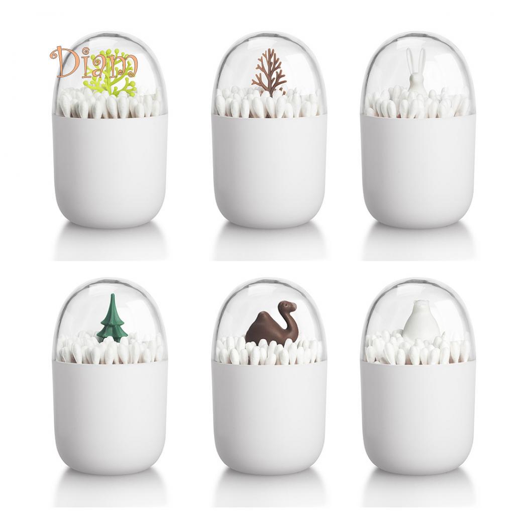 DAG Tree Camel Rabbit Держатель для ватных палочек Органайзер для хранения зубочисток Противопыльный ящик 4#