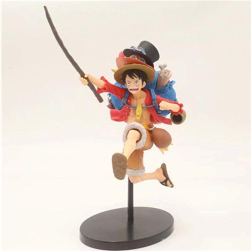 ONE PIECE Соломенная шляпа Пираты Обезьяна Д. Луффи Рюкзак Шляпа в форме Фигурка ПВХ Игрушечная коробка красный