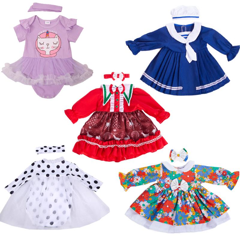 Одежда для куклы KEIUMI, подходит для куклы Bebe Reborn 55-60 см, платье для куклы для маленьких мальчиков, комплект одежды, одежда для куклы Reborn