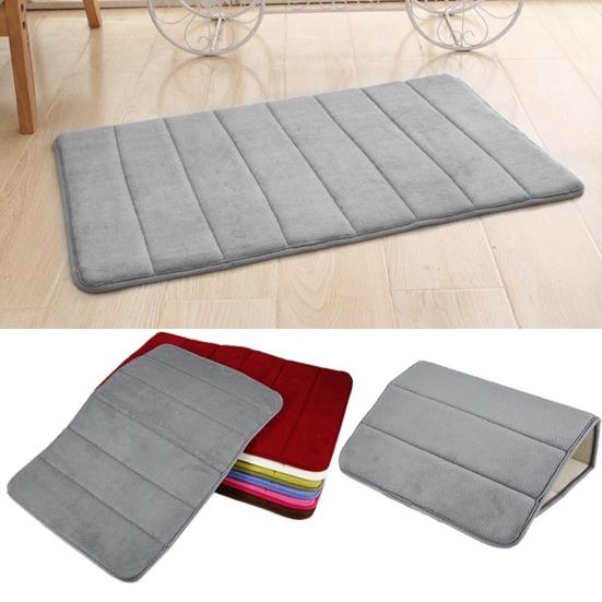 Коврики для ванной  Joom Yousheng Floormat Толстый нескользящий пенный пол с эффектом памяти для туалета, нескользящий коврик для спа серый