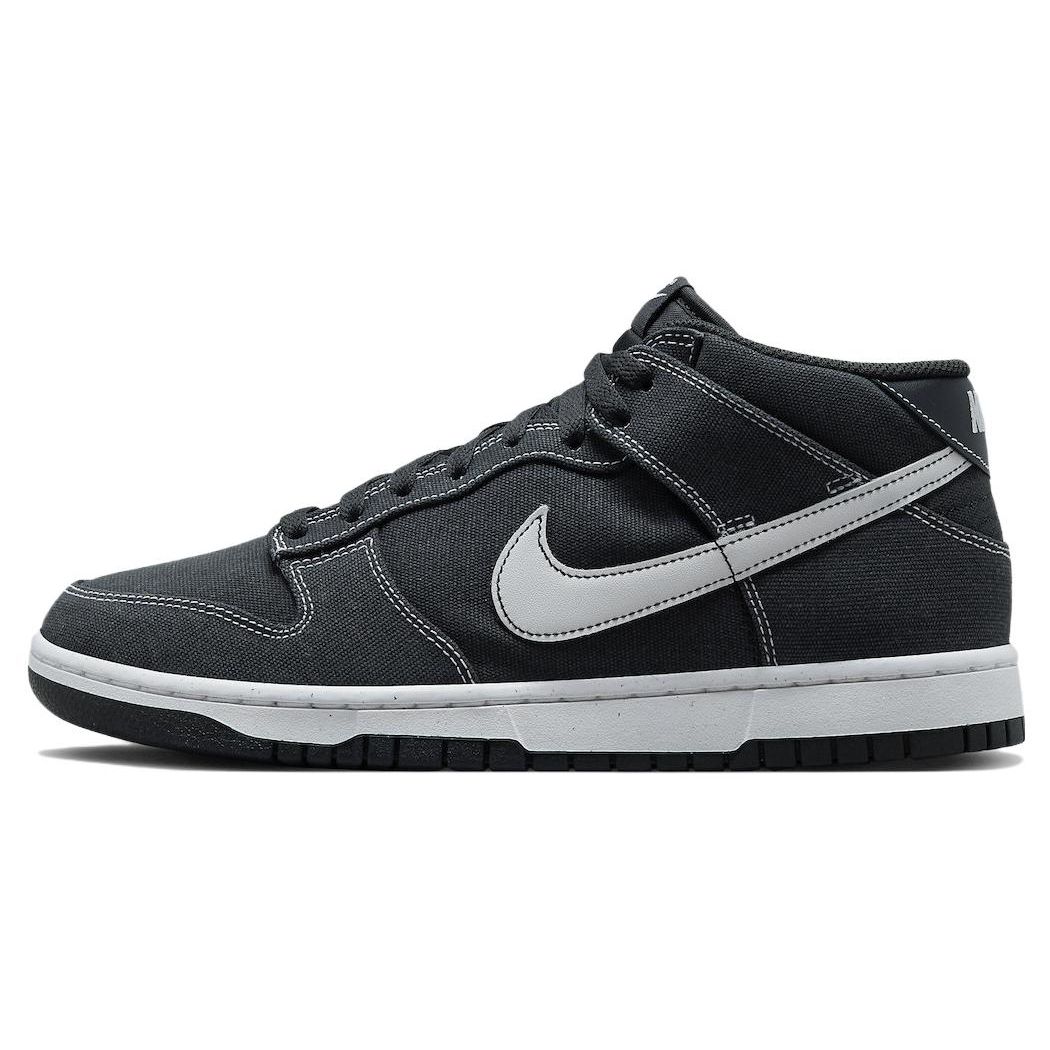 Nike Dunk Mid Off Noir белые мужские кроссовки черные DV0830-001 42.5