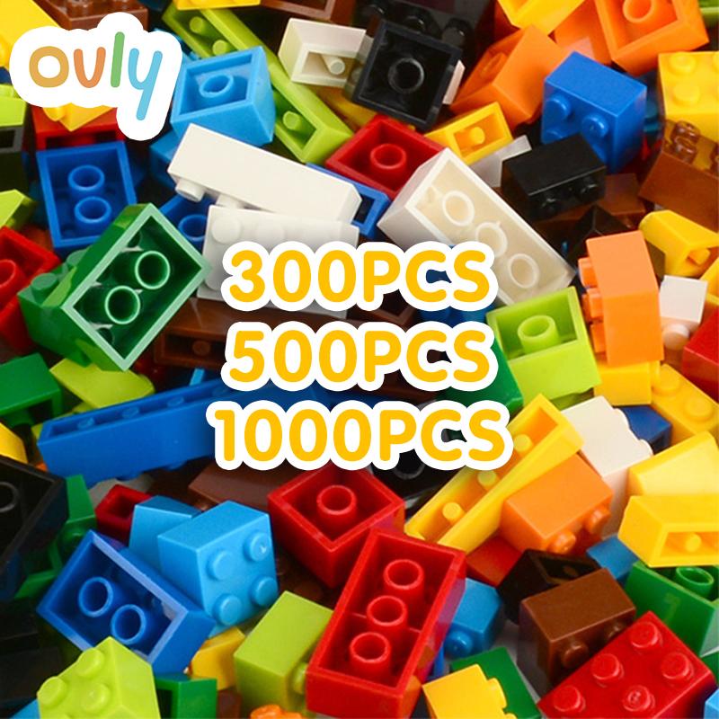 300 500 1000 шт. строительные блоки город DIY креативные кирпичи совместимые MOC кирпичи основная пластина развивающие детские игрушки блоки 300Pcs