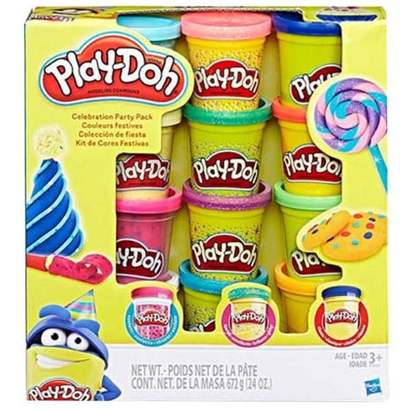 Hasbro Play-Doh Celebration Party Mix Pack, разноцветные, 998г, корейские игрушки