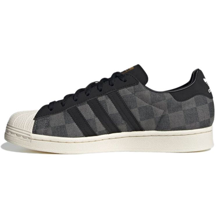Adidas Atmos x Superstar Denim Pack — серые кроссовки унисекс Grey-Six Core-Black Cream-White GW3470 36