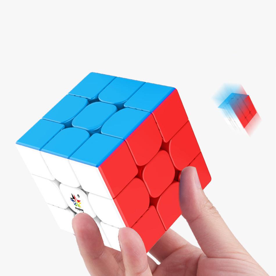 Little Magic M Магнитная 3x3 Скорость Головоломка Свет Волшебный Куб Наклейки Белый Черный Наклейка без наклеек Детские игрушки для детей