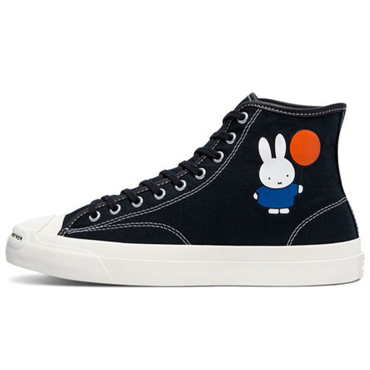 Converse POP Trading Company x Jack Purcell Pro High Miffy - Черные мужские кроссовки Egret 171850C 37