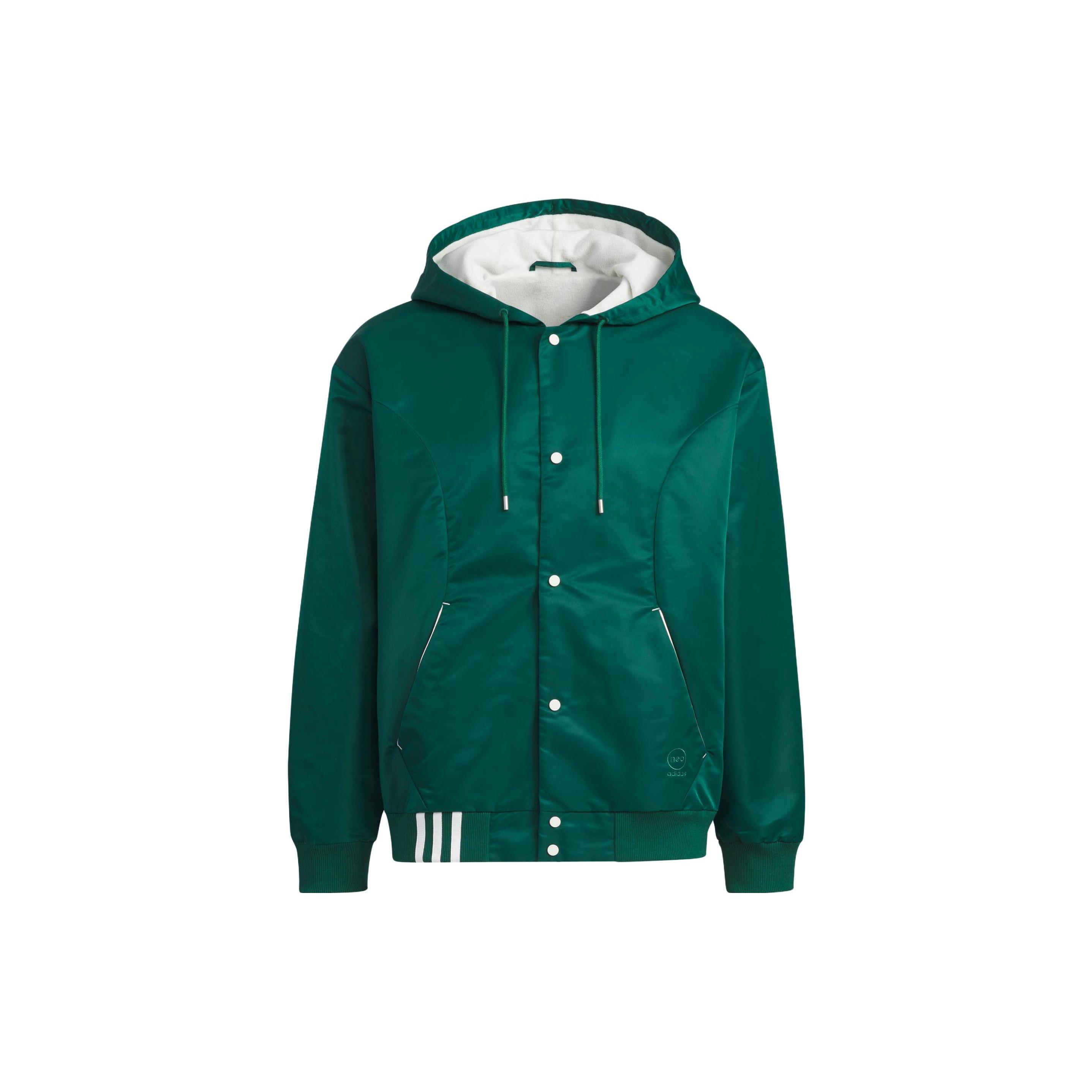 Adidas Sport Hooded Fleece Jacket Куртки унисекс Лесно-зеленый IK3420 L