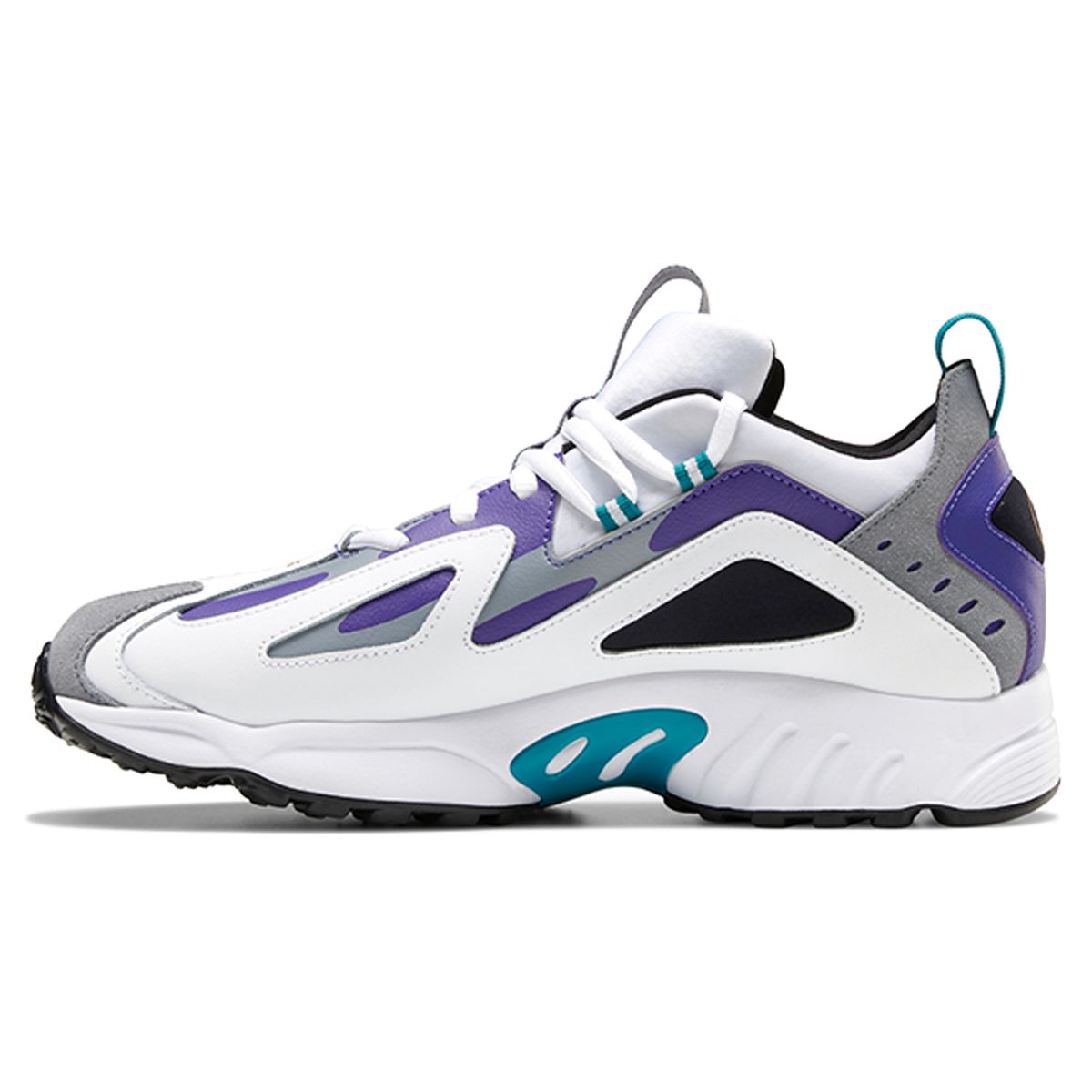Reebok DMX Series 1200 White Team Purple Teal Unisex Sneakers Footwear-White Seaport-Teal H01424 36.5