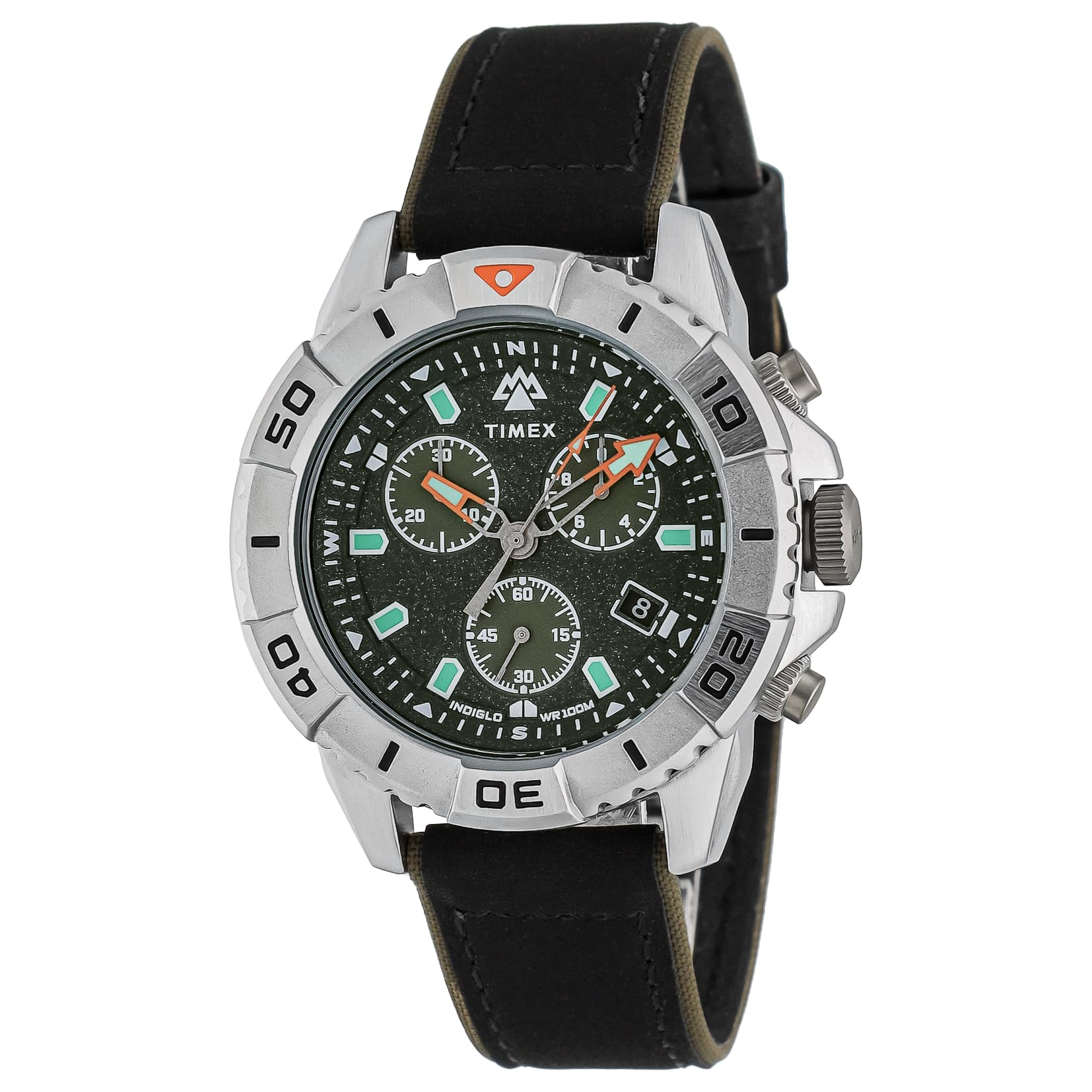 [TIMEX] Expedition North черный циферблат нержавеющая сталь минеральное стекло кварцевые часы филиппинский бренд TW2W16100 мужские