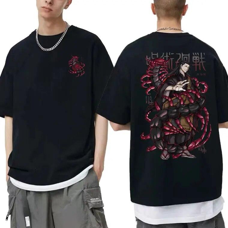 Аниме Jujutsu Kaisen Geto Suguru Графическая футболка унисекс, высококачественные футболки из чистого хлопка с короткими рукавами, унисекс, женская повседневная футболка Unisexga L