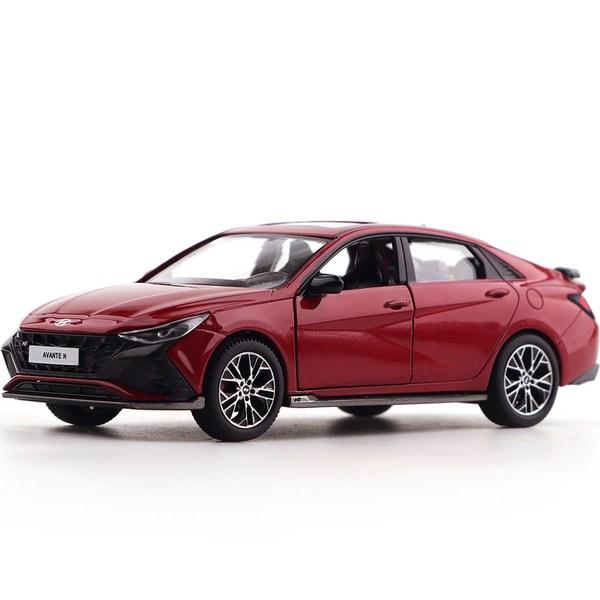 Hyundai Avante N литье под давлением, красный, популярные корейские игрушки, популярные корейские игрушки
