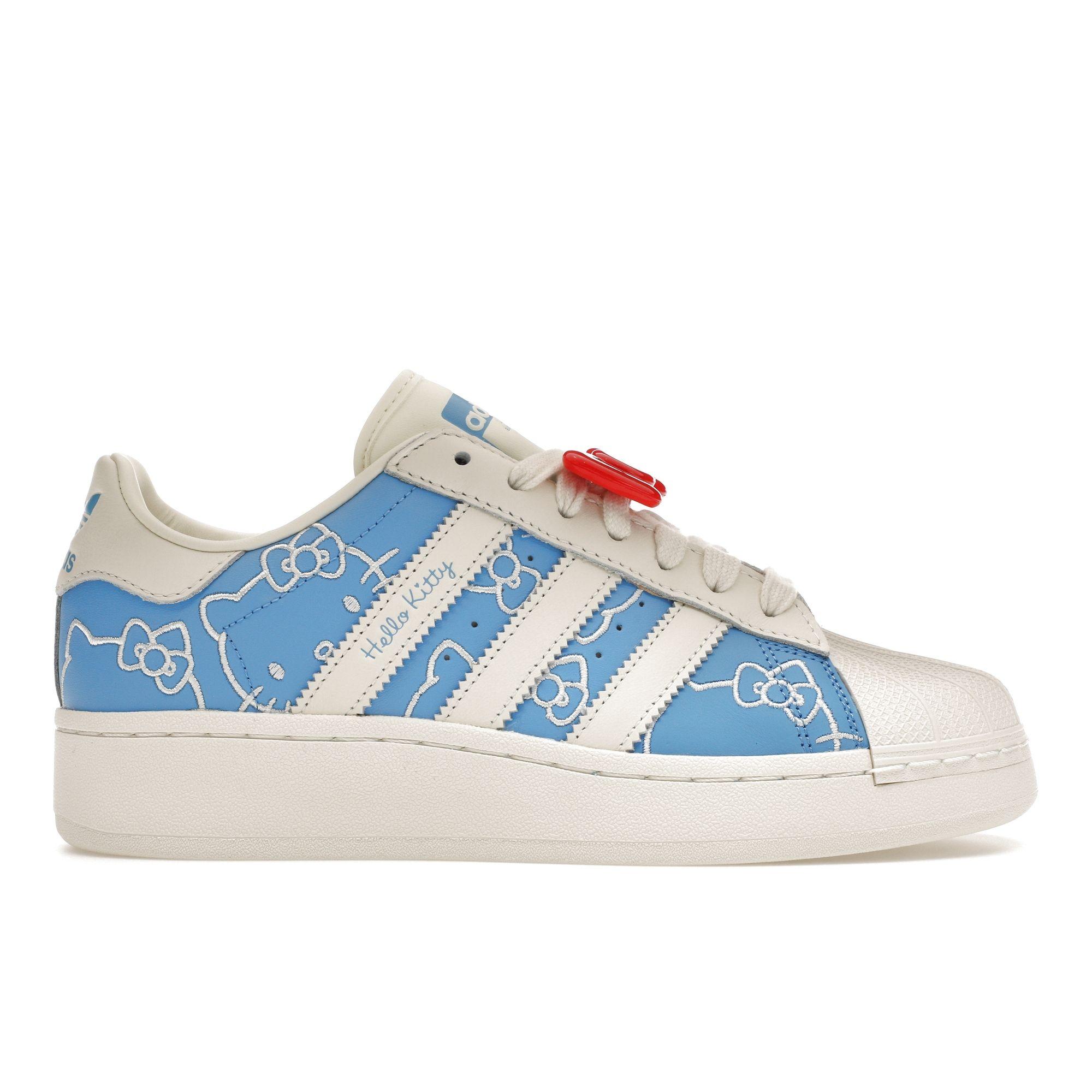 Кроссовки женские adidas Hello Kitty x Superstar XLG Blue Burst Off-White Red IG4477 40