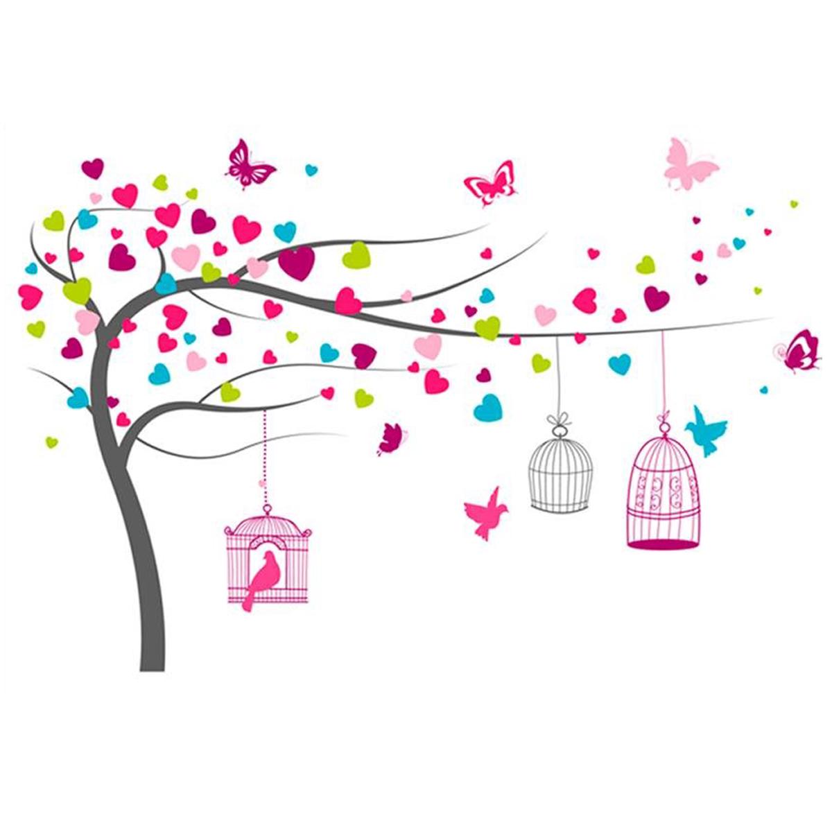 Les Trésors De Lily [L7583] - Лист наклеек  Romantic Tree  tutti frutti (50x70 см) разноцветный