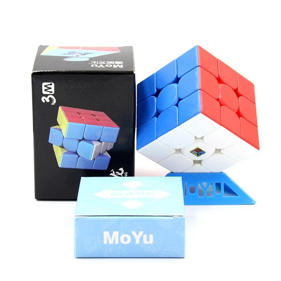   Joom Meilong 3M 3x3x3 Магнитный куб 3x3x3 Скоростной куб Moyu Magic Cube Профессиональный магнитный кубик 3x3x3 Игрушки-головоломки Детские игрушки