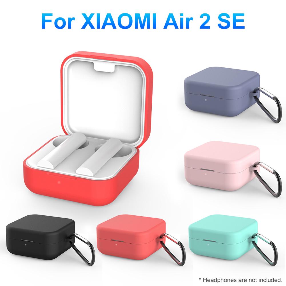 Аксессуары для наушников Для Xiaomi Air 2 SE Портативные Мягкие Силиконовые Bluetooth Наушники Защитный Чехол чёрный