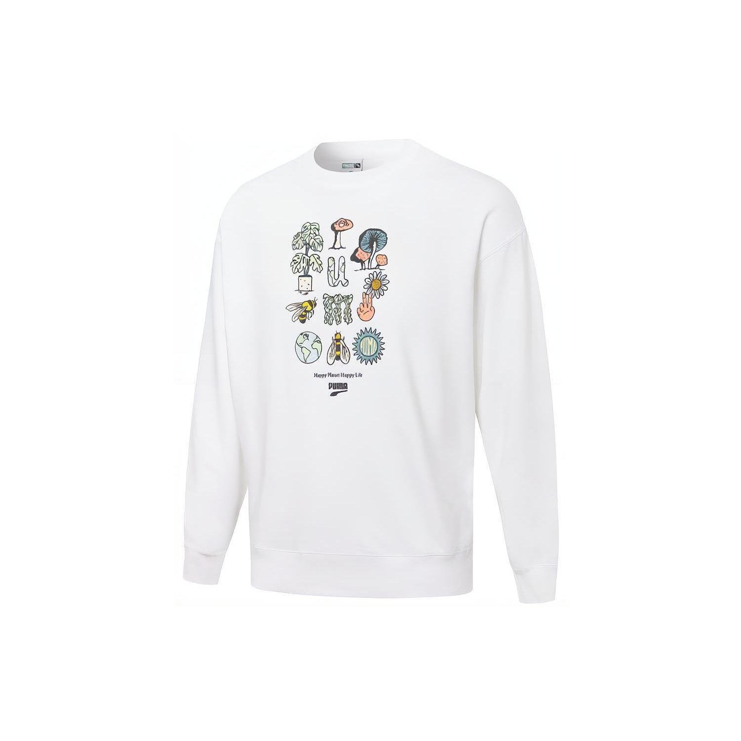 Вязаный пуловер с логотипом PUMA, мужские топы, белый 533677-02 XL