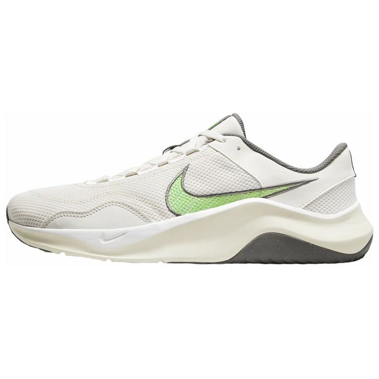 Мужские кроссовки Nike Legend Essential 3 Next Nature Phantom Green Strike серые с оловянным парусом на плоской подошве DM1120-006 40.5