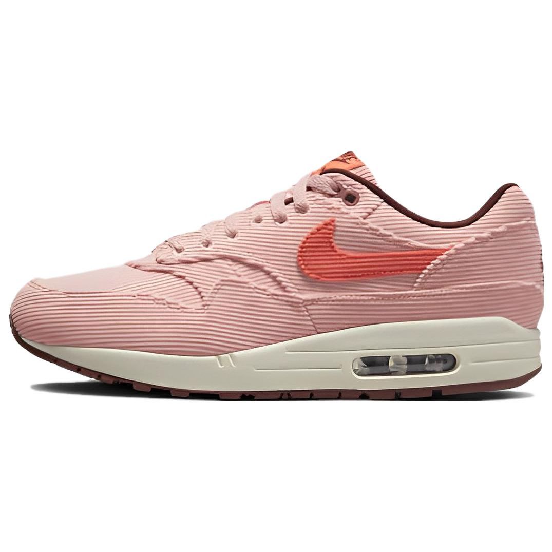 Nike Air Max 1 Premium Coral Stardust Corduroy Мужские кроссовки Розовый ярко-коралловый бычье-коричневый FB8915-600 42