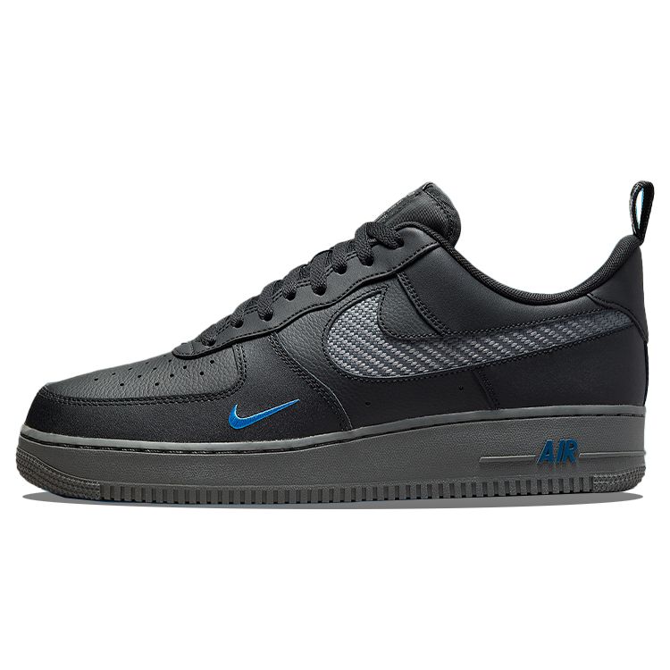Мужские кроссовки Nike Air Force 1 Carbon Fiber Weave черно-белые железно-серые DR0155-002 43