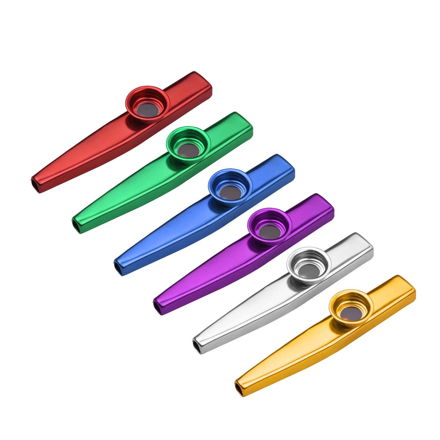 Духовые инструменты  Joom Muslady 6 шт. музыкальный инструмент Kazoo из алюминиевого сплава для детей и взрослых, начинающих 6 Pack разноцветный