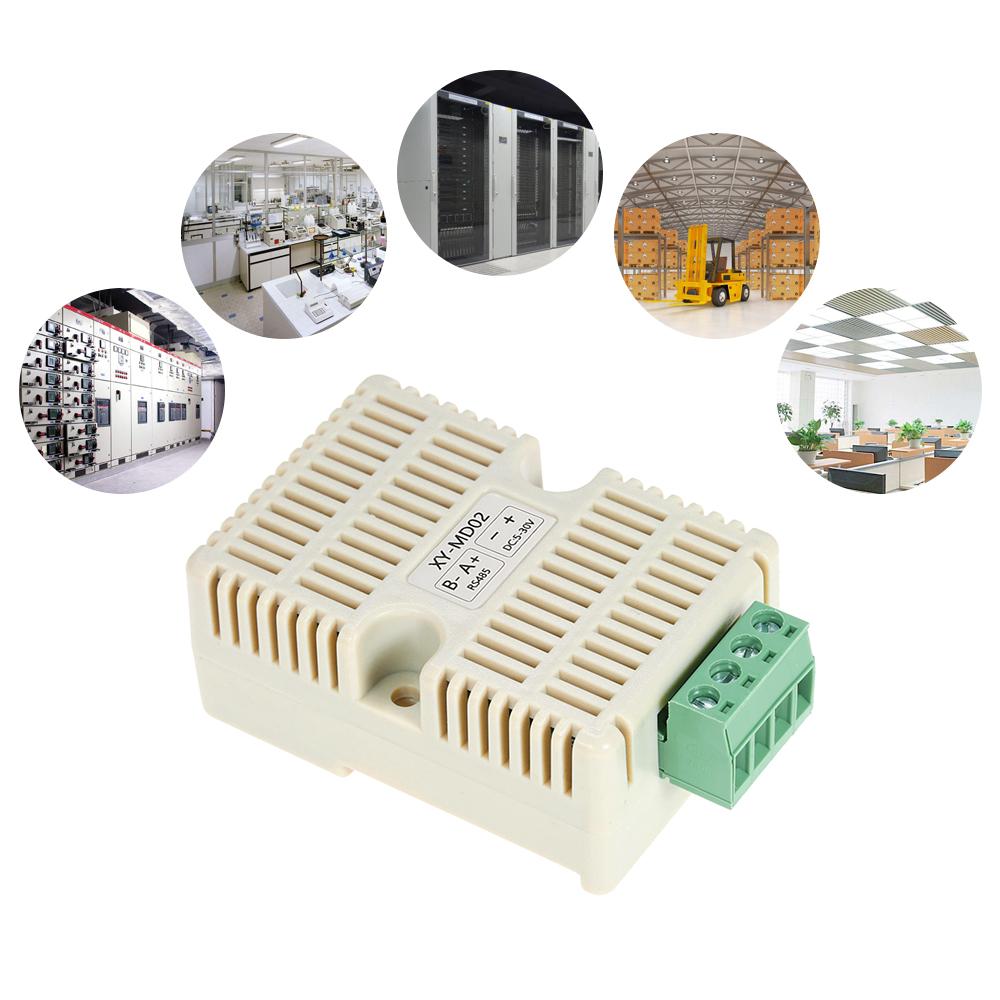 RS485 Датчик температуры и влажности RS485 Modbus-TRU Датчик температуры Температура-Влажность XY-MD02 белый