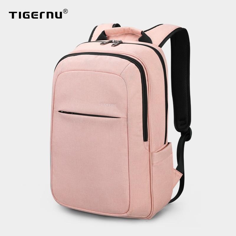 Tigernu, женские модные мужские рюкзаки с зарядкой через USB, 15,6 дюйма, противоугонные женские рюкзаки Laotop для девочек, 2020, для подростков 47cm*32cm*15cm чёрный