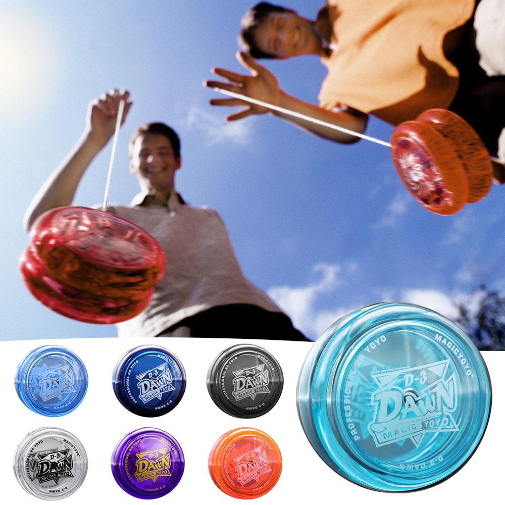 Волшебное йо-йо Crystal Yoyo для детей Неотзывчивое йо-йо для взрослых Игрушки 8-Ball KK Подшипник для детей темно-синий