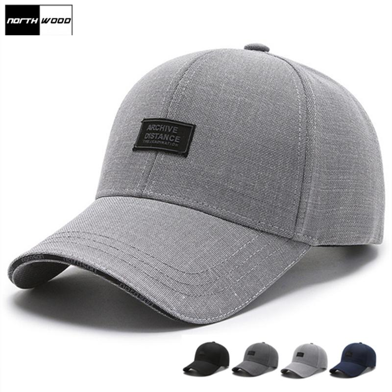 Хлопковая бейсболка NORTHWOOD для мужчин, регулируемая кепка Snapback, женская кепка-дальнобойщик, кепка для гольфа, мужская 56-60 cm чёрный
