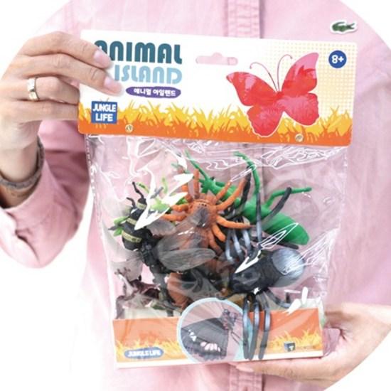 Кукольные театры Animal Island JUNGLE LIFE набор из 12 фигурок насекомых (6014), 1 шт., популярные игрушки в Корее