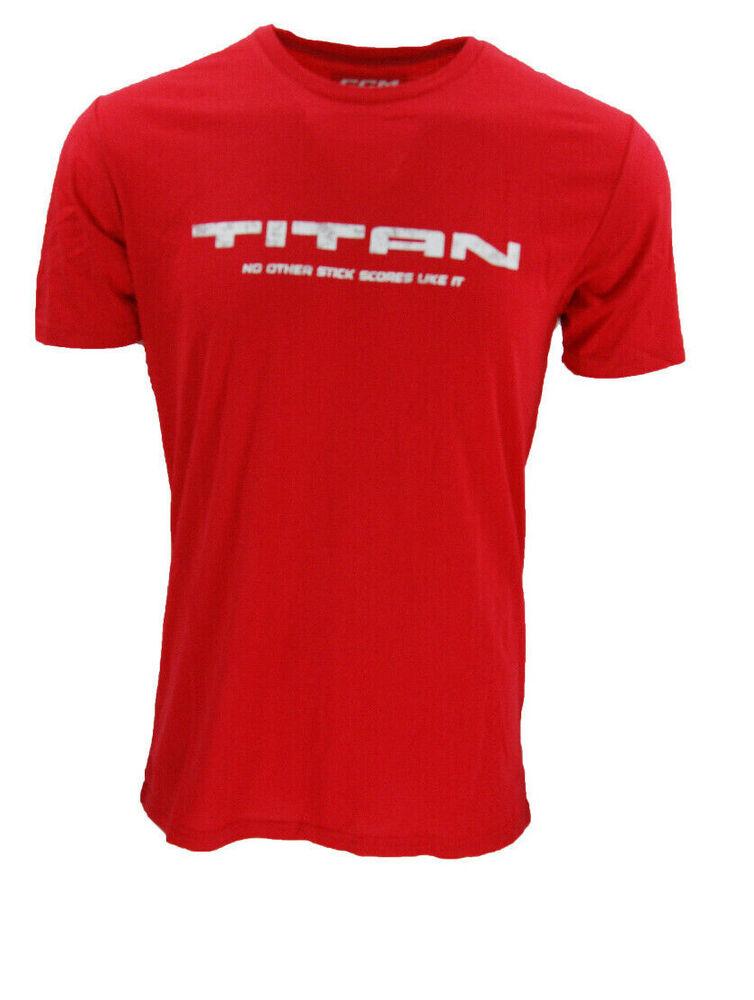 Футболка CCM Retro TITAN для взрослых, красная футболка унисекс для пожилых людей S