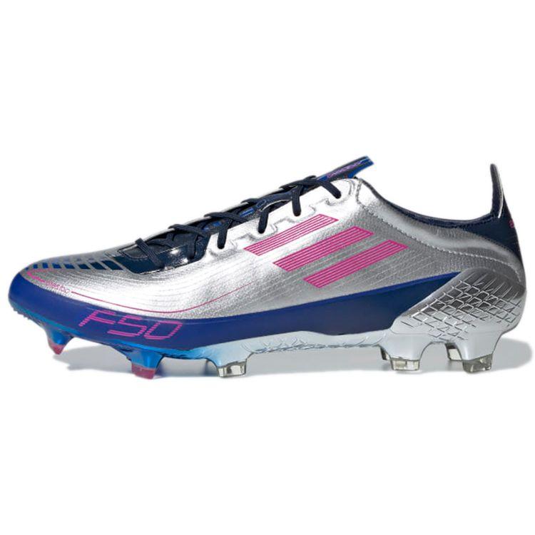 Мужские кроссовки adidas F50 Ghosted FG Лига Чемпионов УЕФА Серебристый Серебристый-Металлический Шок-Розовый GV7677 46