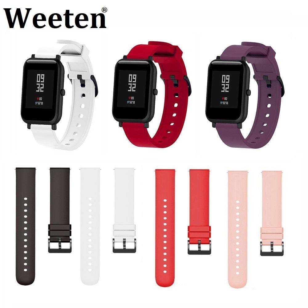 Силиконовый ремешок 20 мм для Xiaomi Huami Amazfit GTS GTS 2 GTR 42 мм, сменный ремешок для умных часов, браслет, ремешок для часов 20mm красный
