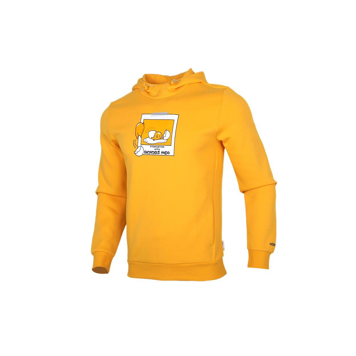 Adidas Neo Sport Hoodie Pullover Мужские топы Желтый GL7226 L